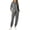 Dark Gray-#002, variant on Women's 2 Piece Leopard Print Matching Set Pullover Sweatshirt Jogger Pants Lounge Outfit Long Sleeve Casual Wear,Gray M