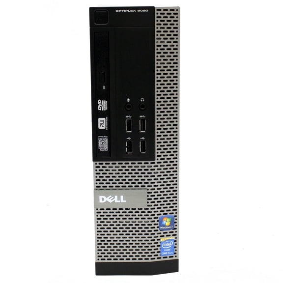 Pre-Owned Dell 9020 SFF Desktop PC, Intel Core i7-4770 Processor, 16GB Memory, 500GB SSD, Dual HDMI Monitor Ready, Windows 10 Pro