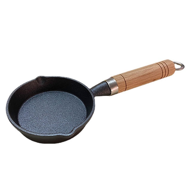 1pc Practical Frying Pan Iron Pancake Pan Mini Pan Home Cooking Utensil