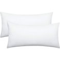 thumbnail image 1 of Pack de 2 Fundas de Almohada 40 x 80cm - 500 Hilos 100% Algodón Ultra Suave - Fundas de Almohada Blancas con Funda de Almohada con Cremallera Kuyhfg Bienvenido a Kuyhfg, 1 of 5