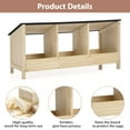 thumbnail image 3 of Jaxpety Triple Nesting Box Chickens Laying Box with Asphalt Roof, Solid Pine Wood Chicken Coop, Poultry Nesting Box, 3 of 12
