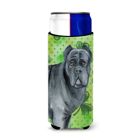 Carolines Treasures BB9868MUK Cane Corso St Patricks Michelob Ultra Hugger for slim cans Slim Can multicolor