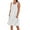 B-White, variant on ZQUUVOU Women's Summer Dress Solid Color Cotton Linen Knee-Length Tank Dress With Pockets A-Watermelon Red,XL