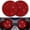 Red, variant on LQQBOX 2 Pcs Red Car Cup Holder Coaster, 2.76 inch Anti-Slip Shockproof Universal Fashion Car Coasters Insert Bling Crystal Rhinestone Automotive Interior Accessories for Women