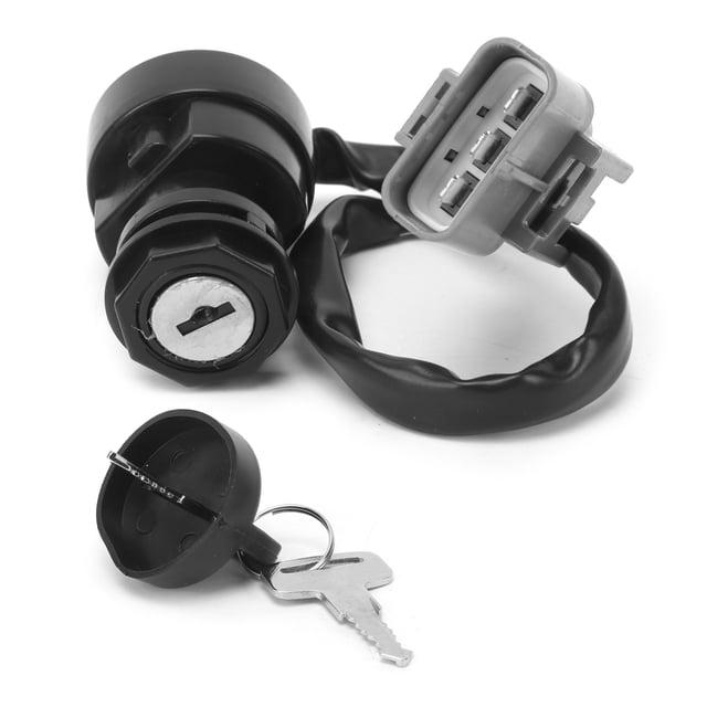 Interruptor de bloqueo de encendido de 3 cables con 2 llaves de repuesto para YAMAHA ATV BIG BEAR 400 YFM400 4x4 2009-2012