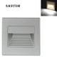thumbnail image 2 of Lámpara de pared empotrada con luz LED para escaleras SANDIY, luces de noche para interiores, para decoración de escaleras, balcones, cocinas, luces para pies, luminaria blanca de 110 V/220 V, 2 of 5
