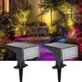 thumbnail image 6 of Solar Spotlights Outdoor Waterproof, Multicolor RGB Solar Color Changing Landscape Spotlights, Outdoor Solar Lights for Garden Walkway Yard Porch 2 Packs, 6 of 7