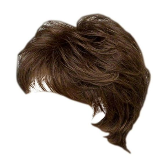 Wig with Bangs, Wigs for Women, Exquisite European Style Women's Short Wig - Luxuriously Voluminous Straight Synthetic Fiber With Graceful Middle Part For Fashionable Sences