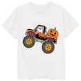 thumbnail image 3 of CONFREE Halloween Boys Short Sleeve Tshirts Crew Neck Cartoon Pumpkin Graphic Soft Hallowmas T-Shirts for Kids, 3 of 3