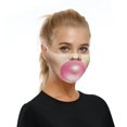 thumbnail image 4 of Mascarilla facial Bubble Pink con filtro para cosplay con impresión 3D para niños, 4 of 4