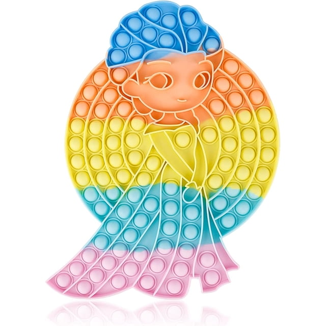 Fidget Toy HUOGUO Jumbo Pop Bubble Push Sensory Rainbow