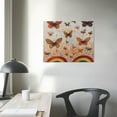 thumbnail image 4 of Sheronv Butterflies Rainbows Painting Wall Art Decor for Living Room Bedroom Home Office - Quality Paper, Waterproof, Wonderful Gift 20x16in, 4 of 6