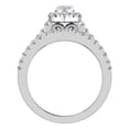 thumbnail image 3 of Marquise Cut Halo Diamond Wedding Ring Set 1.25 CT 18K White Gold ( G , VS ), 3 of 5