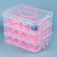thumbnail image 3 of Cupcake Storage Containers with Lid Pastry Pies Cheesecakes Baked Dessert Container Case Portable Cupcake Carrier with for Pies Pink, 3 of 9