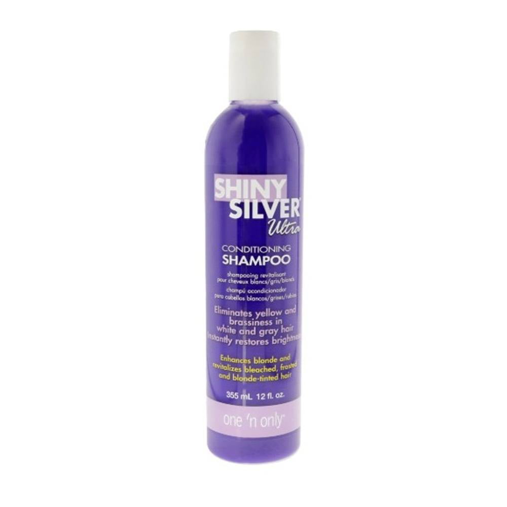 (2 pack) Shiny Silver Ultra Conditioning Shampoo for Blonde and Gray Hair, 16 oz