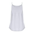 thumbnail image 4 of ZHUGeLI Womens Pleated Tank Tops Spaghetti Strap Camisole Tops Curved Hem Fashion Suspender Tops Up to 50% off Clearance, 4 of 6