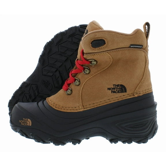 The North Face Chilkat Lace II PS Boys Shoes Size 3, Color: Toasted Brown/Tnf Black