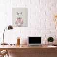 thumbnail image 3 of Maid Bunny Kids Animal Pink Painting Oversized Stretched Canvas Wall Art by Ziwei Li, 3 of 6
