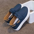 thumbnail image 3 of Girl Slip On Sneakers Hook and Loop Low Top Casual Walking Shoes School Comfort Footwear, 3 of 8