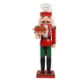 thumbnail image 5 of GETAJGHSD Wooden Nutcracker Decor Christmas Nutcracker Ornament Decorative Figurine for Families Collectors 1Set, 5 of 8
