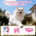 thumbnail image 3 of PetJoy Cat Shock Collar with Remote,2 in 1 Cat Training Collar with 4 Modes,Auto Anti Meow Collar,Mild and Helpful,Pink,Christmas Birthday Gifts, 3 of 7