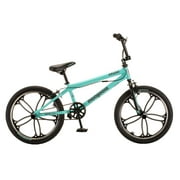 Mongoose Craze Boys and Girls 20 inch Kids BMX Bike, Ages 6+, Black and Mint