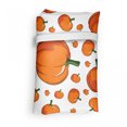 thumbnail image 4 of Harvest Reusable Portable Bag, Halloween Inspired Pattern Vivid Cartoon Style Plump Pumpkins Vegetable, Fabric Market Bag Sturdy Easy to Clean Foldable Slim Design, Orange Green White, by Ambesonne, 4 of 4