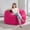 Pink, variant on 3FT Bean Bag Chair Bean Bag Chairs for Adults Giant Bean Chairs with Velvet Cover, Memory Foam BeanBag Chair Fluffy BeanBag Chairs for Living Room, Bedroom - Pink (36" x 36" x 22")
