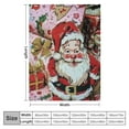thumbnail image 4 of PRATYUS Christmas Throw Blanket Cartoon Santa Claus Blanket for Bed Sofa Couch Kids Kawaii Xmas Theme Blanket Pink New Year Breathable Fuzzy Blanket Room Decor 60x80in, 4 of 6