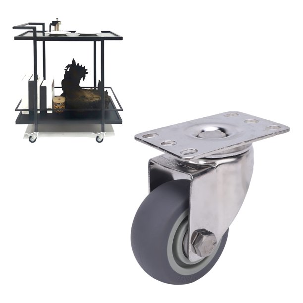 Rueda Universal, Rodamientos De Bolas Rueda Giratoria Silenciosa De 3 Pulgadas Soporte De Acero Inoxidable Resistente Al Desgaste Para Muebles De Carro De Carretilla De Mano