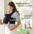 thumbnail image 3 of Momcozy Canguros Bebés Ergonómico, Mochila Para Bebé Recién Nacido, Cb002 Algodón Negro, 3 of 4