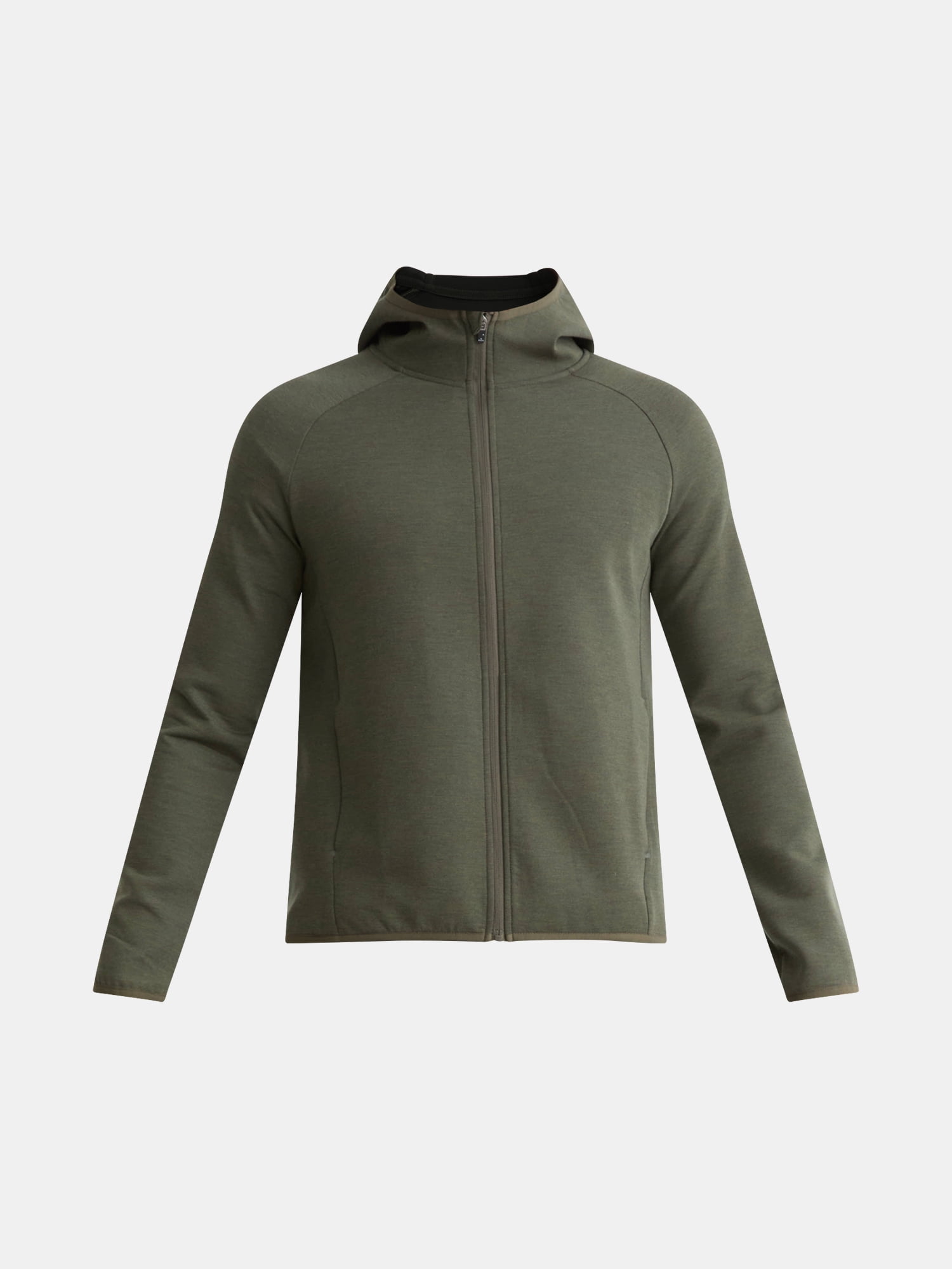 Athletic Works Men's and Big & Tall Fusion Double Knit Full Zip Hooded Sweatshirt Jacket, Sizes S-5XL