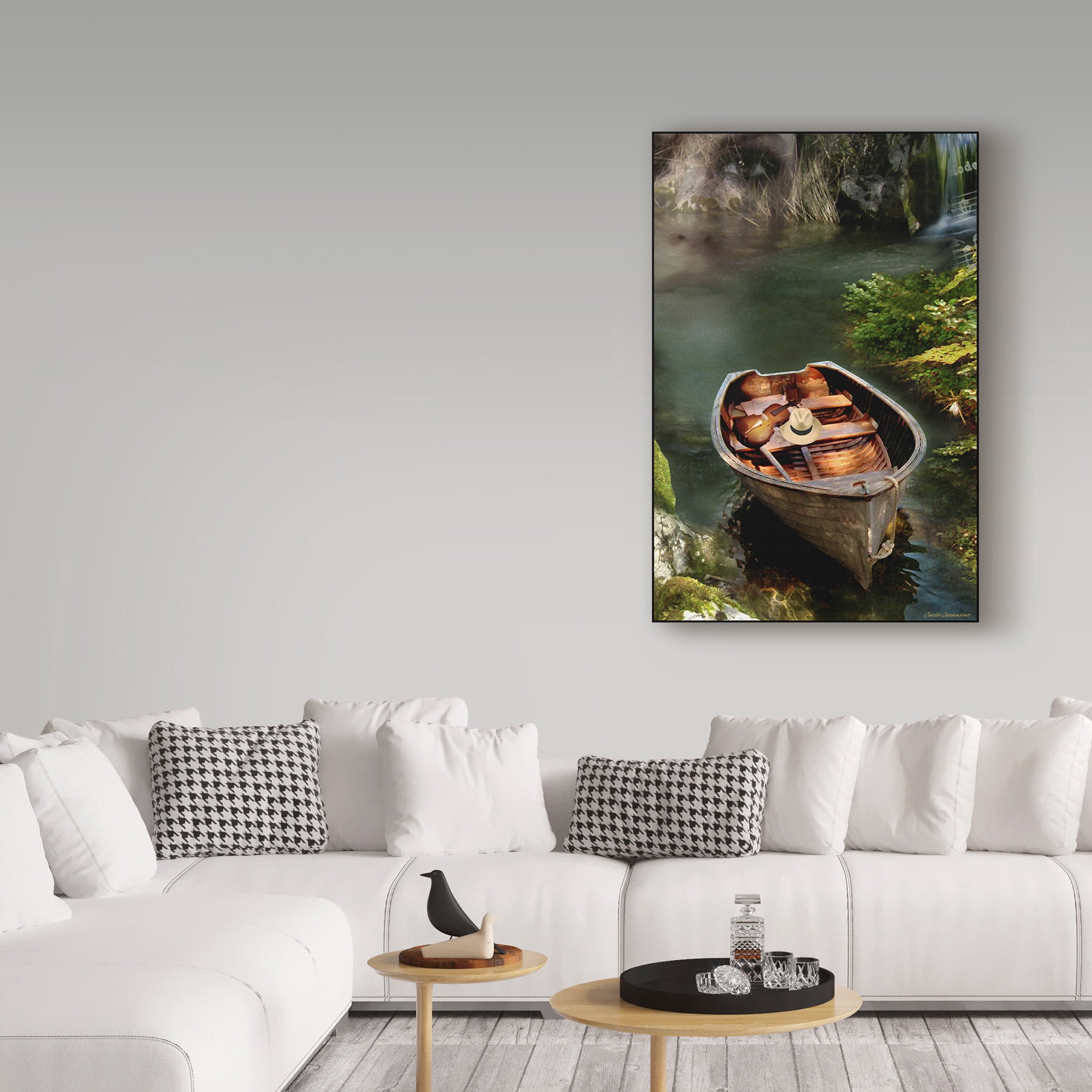 Trademark Fine Art 'Memories Of The Old Lake' Canvas Art by Carlos Casamayor