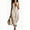 Khaki, variant on QUNYINEY Summer Plus Size Dresses for Women Sleeveless A Line Long Sundress V Neck Loose Fit Vacation Beach Solid Dresses