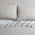 thumbnail image 2 of VCNY Home Gnome 4-Piece Taupe Cotton Flannel Bed Sheet Set, Full - Deep Pocket, 2 of 6
