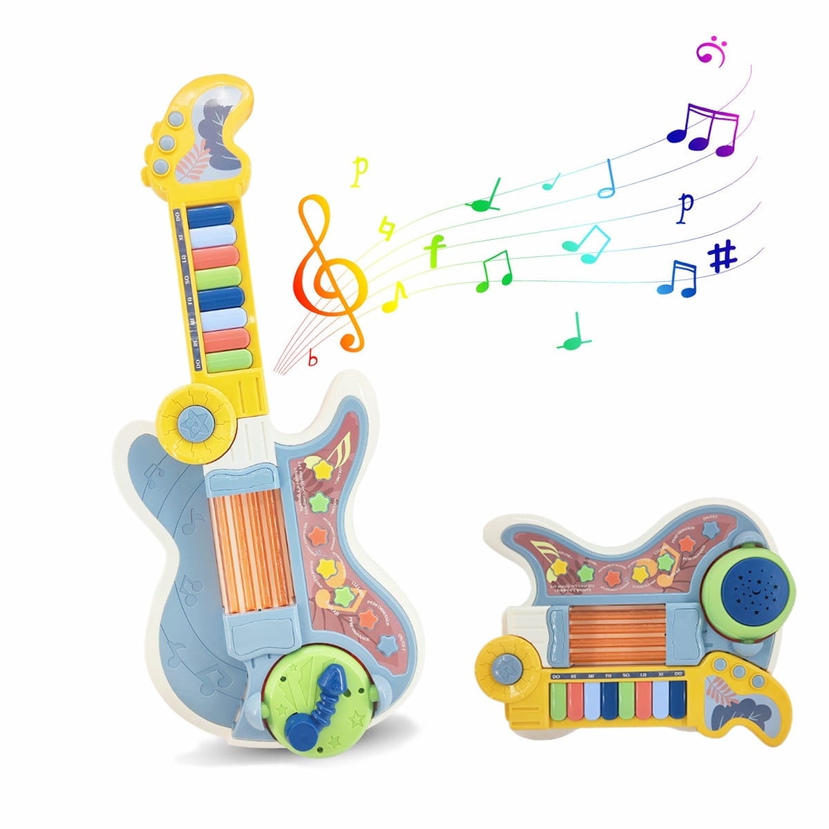 AeroBand Guitarra Sin Cuerdas, Guitarra Eléctrica Acústica De Viaje Guitarra Silenciosa Portatil Con Diapason Extraible Guitarra Inteligente Para