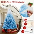 thumbnail image 4 of Gymax 7  FT Artificial Christmas Tree Hinged Snow Flocked Xmas Tree w/ 1264 Lush Branch Tips, 4 of 10