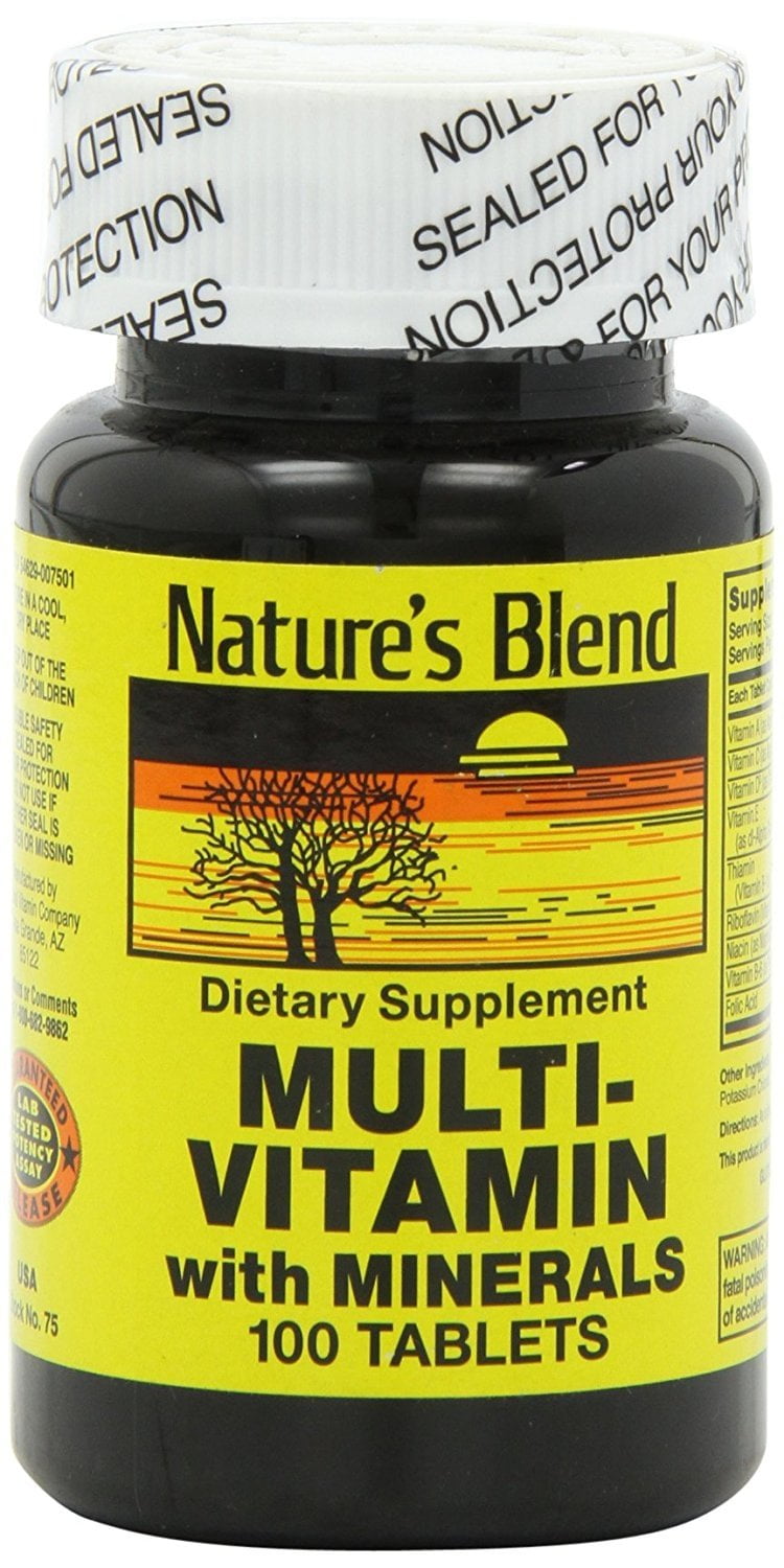 Nature's Blend MultiVitamin W/ Mineral Essential Body Nutrient, 100ct