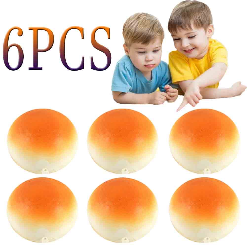 Ludlz 6 pcs Realistic Artificial Toy Bread, Assorted Realistic Breads