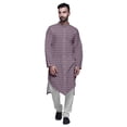 thumbnail image 1 of Atasi Printed Designer Rayon Button Down Casual Kurta With Pajama For Men, 1 of 4