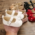 thumbnail image 2 of Faithtur Princess Shoes Girls Solid Color Bowknot Footwear Walking Shoes, 2 of 9