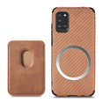 thumbnail image 1 of For Samsung Galaxy A31 Carbon Fiber Leather Card Magsafe Phone Case, 1 of 5