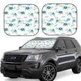 thumbnail image 1 of Lukts Sea Turtle Print 2 Piece Car Sun Shade Windshield,Foldable Car Shade Front Windshield with Keeps Your Vehicle Cool-Large, 1 of 6