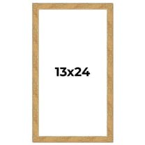 13x24 Frame Beige Real Wood Picture Frame Width 1.25 inches | Interior Frame Depth 0.5 inches |