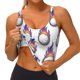 thumbnail image 3 of Balery Golf balls Sujetadores deportivos con espalda cruzada para mujer, acolchados, sin costuras, de alto impacto, ideales para yoga, gimnasio, entrenamiento y fitness.-, 3 of 8