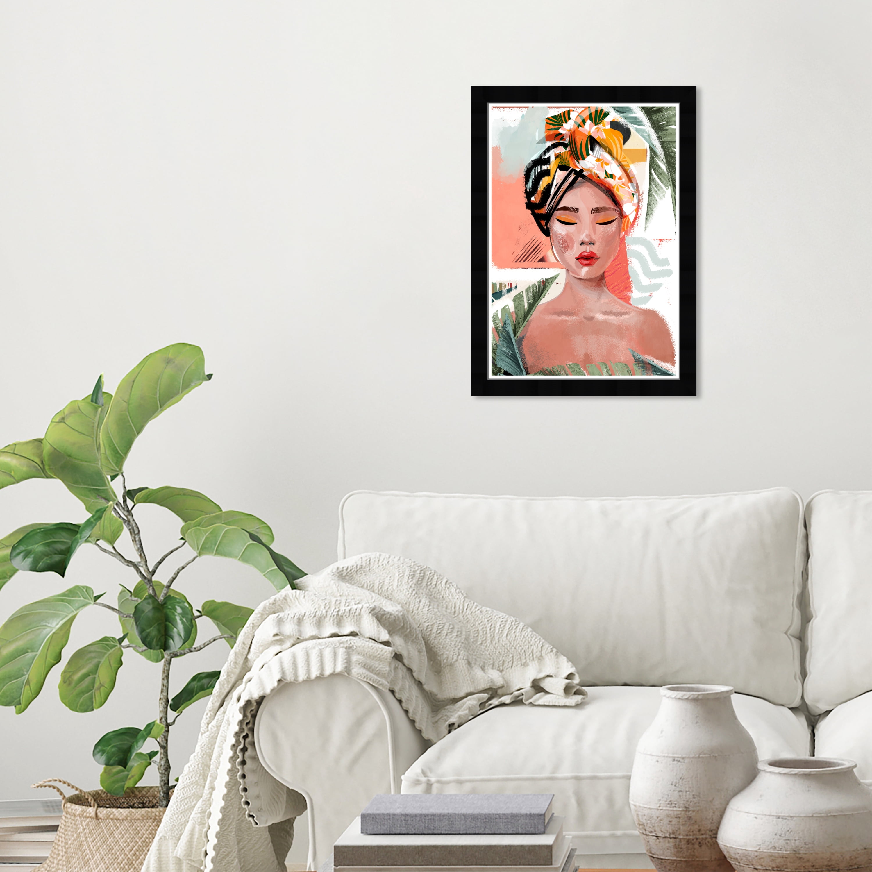 Wynwood Studio Prints In Tropical Serenity Fashion and Glam Portraits Wall Art Canvas Print Pink 13x19