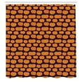 thumbnail image 2 of Ambesonne Thanksgiving Shower Curtain, Pumpkins Harvest Art, 69"Wx84"L, Dark Grey Orange, 2 of 4