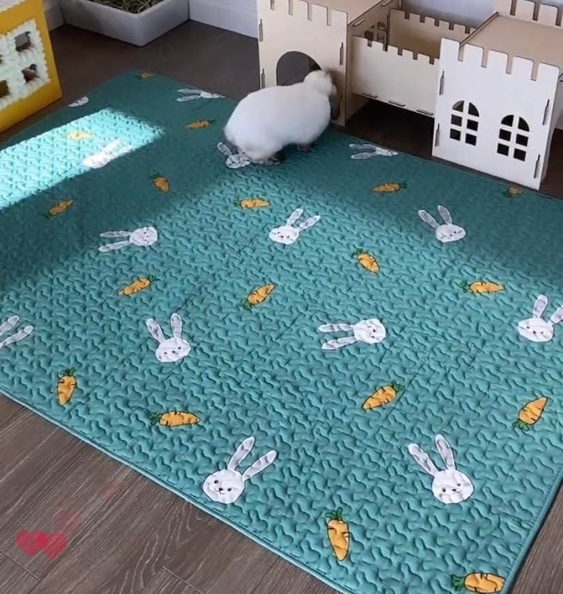 Washable NonSlip Pet Playpen XpenFloor Mat Rug Playmat for Dogs Cats