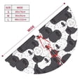 thumbnail image 3 of Lsque Black And White Sheeps Print Christmas Tree Skirt, Tree Skirt with Ties or Velcro, Perfect for Holiday Decorations, Halloween, and New Year-30", 3 of 7