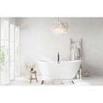 thumbnail image 2 of Elegant Kitchen & Bath BT10372GW-MBK 72 in. Soaking Bathtub, Glossy White with Matte Black Trim, 2 of 8